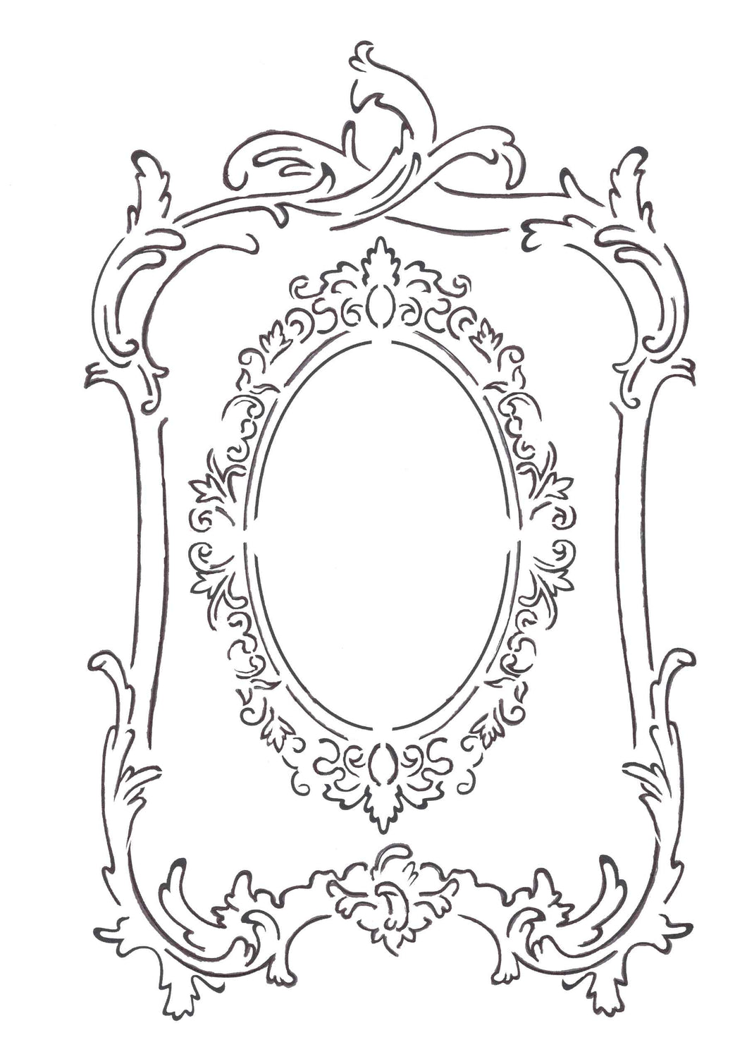 Roycycled Treasure Stencil - Frames