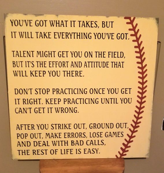 Wood Signs - Baseball Plaque