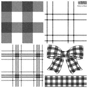 IOD Designs Stamp - Pretty In Plaid 12