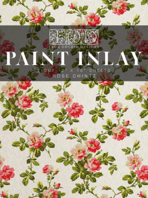 IOD Designs Paint Inlay - Rose Chintz 12" x 16" pad