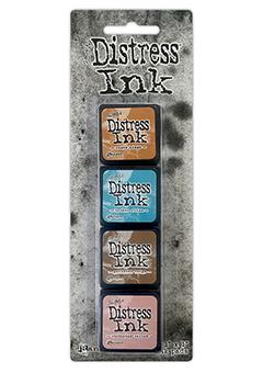 Ranger Ink - Mini Distress Ink Kit - Set of 4